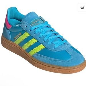 Adidas Spezial Blue and Neon Sneakers